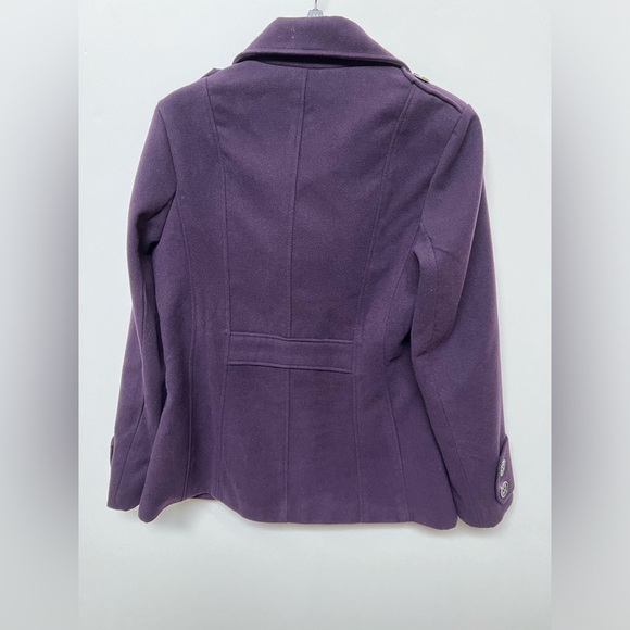 GEORGE GIRLS DEEP PURPLE PEA COAT SIZE LARGE  (12-14) - Picture 4 of 10